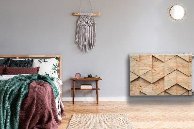 Decoratieve radiatormat Houten 3d-patroon