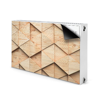 Decoratieve radiatormat Houten 3d-patroon