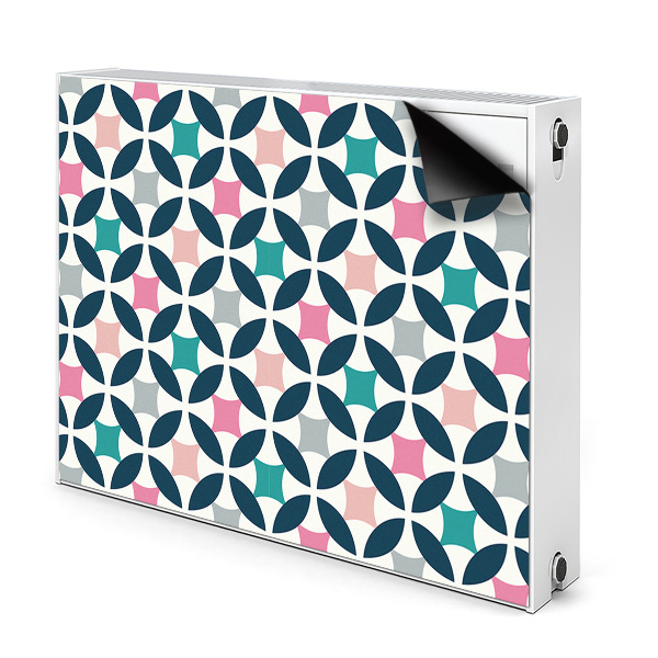 Magnetische mat voor de radiator Pastel retro patroon