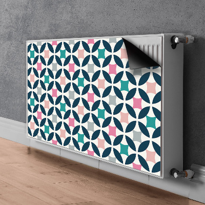 Magnetische mat voor de radiator Pastel retro patroon