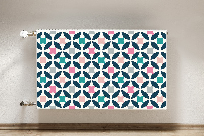 Magnetische mat voor de radiator Pastel retro patroon