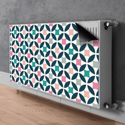 Magnetische mat voor de radiator Pastel retro patroon