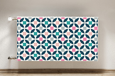 Magnetische mat voor de radiator Pastel retro patroon