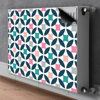 Magnetische mat voor de radiator Pastel retro patroon