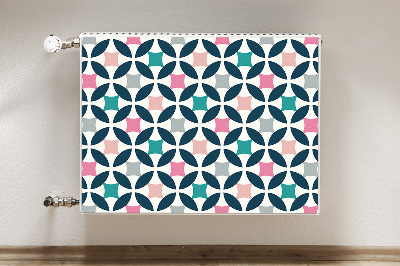 Magnetische mat voor de radiator Pastel retro patroon