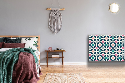 Magnetische mat voor de radiator Pastel retro patroon