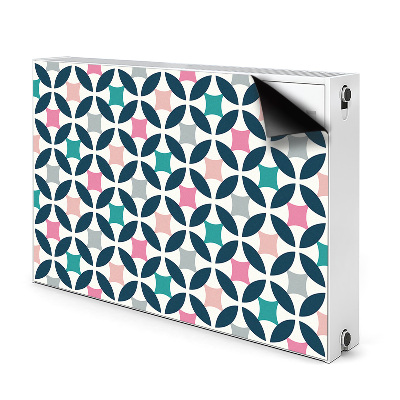 Magnetische mat voor de radiator Pastel retro patroon