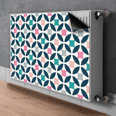 Magnetische mat voor de radiator Pastel retro patroon