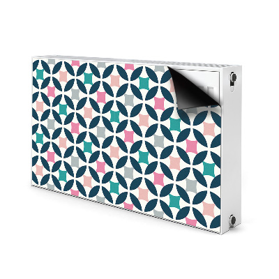 Magnetische mat voor de radiator Pastel retro patroon