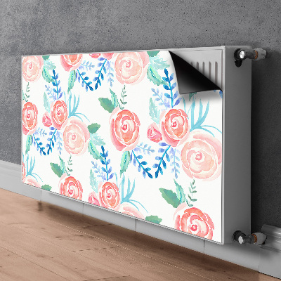 Magnetische bedrukte mat Heldere bloemen
