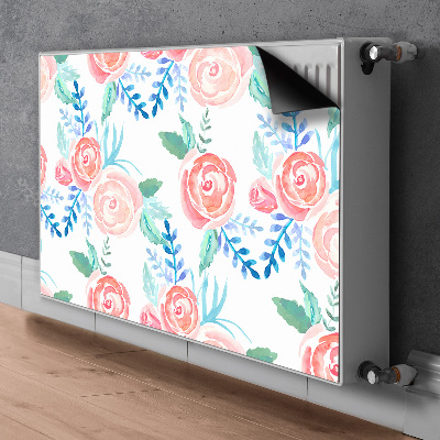 Magnetische bedrukte mat Heldere bloemen