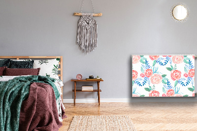 Magnetische bedrukte mat Heldere bloemen