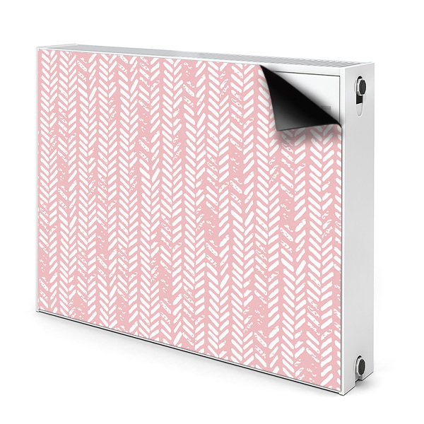Magnetische radiatormat Roze visgraat