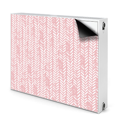 Magnetische radiatormat Roze visgraat