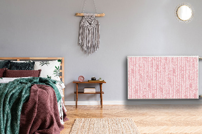 Magnetische radiatormat Roze visgraat