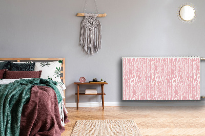 Magnetische radiatormat Roze visgraat