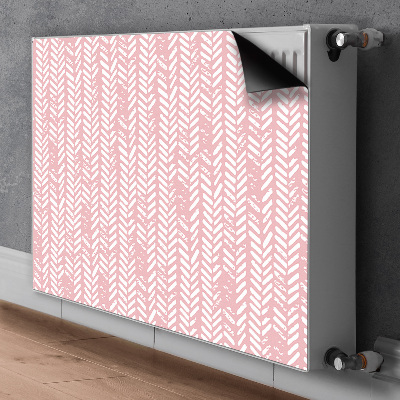 Magnetische radiatormat Roze visgraat