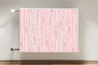 Magnetische radiatormat Roze visgraat