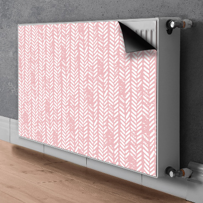 Magnetische radiatormat Roze visgraat