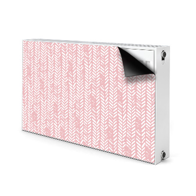 Magnetische radiatormat Roze visgraat
