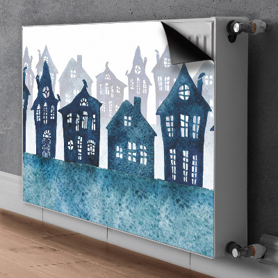 Magnetische mat voor de radiator Stad 's nachts