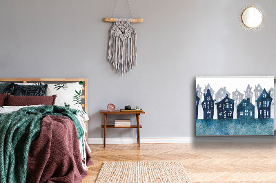 Magnetische mat voor de radiator Stad 's nachts