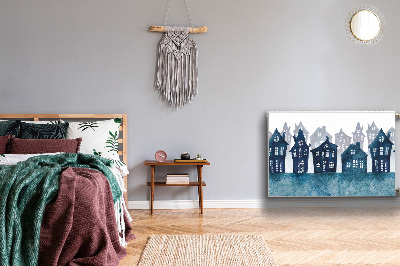 Magnetische mat voor de radiator Stad 's nachts