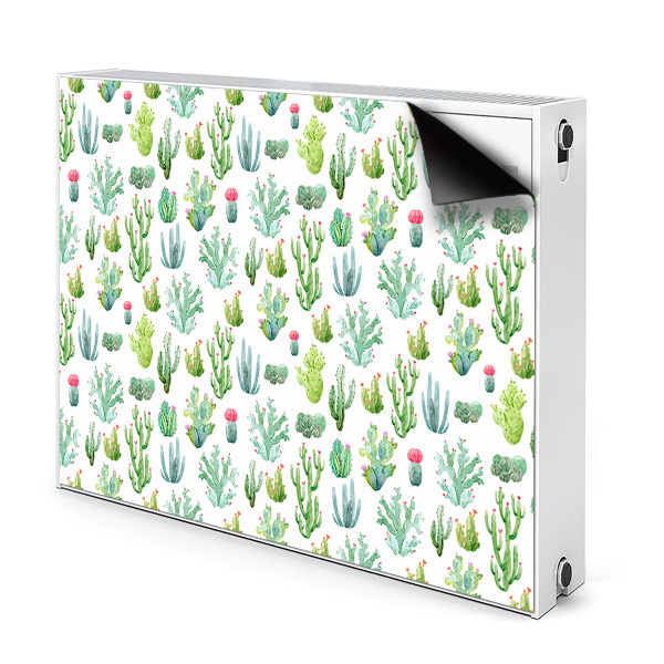 Magnetische mat voor de radiator Kleine cactussen