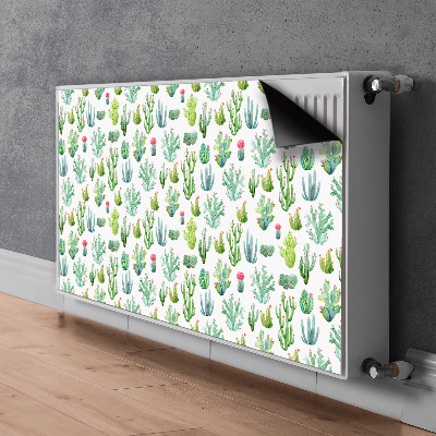 Magnetische mat voor de radiator Kleine cactussen