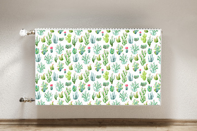 Magnetische mat voor de radiator Kleine cactussen
