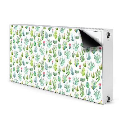 Magnetische mat voor de radiator Kleine cactussen