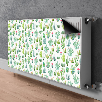 Magnetische mat voor de radiator Kleine cactussen