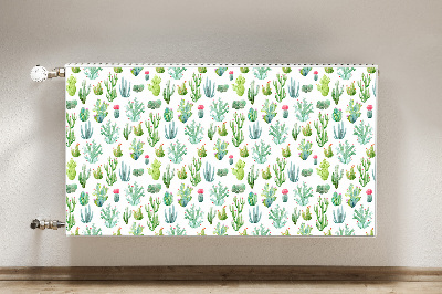 Magnetische mat voor de radiator Kleine cactussen