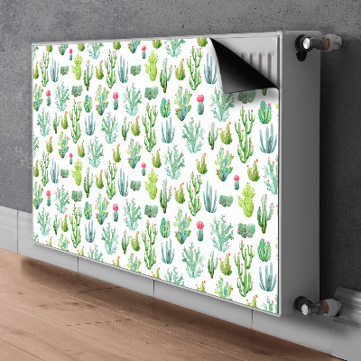 Magnetische mat voor de radiator Kleine cactussen