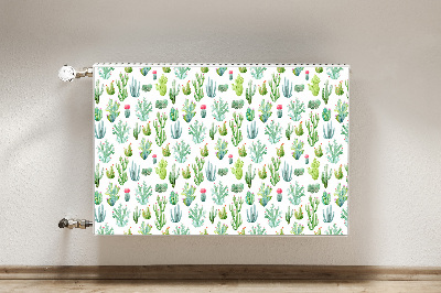 Magnetische mat voor de radiator Kleine cactussen
