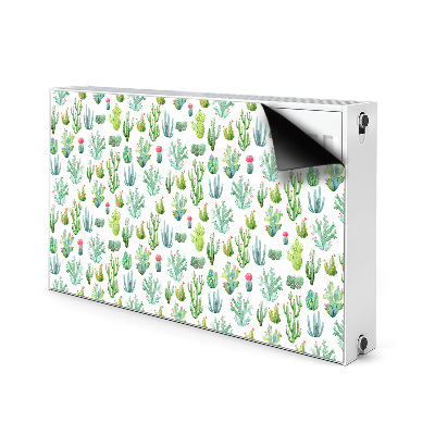 Magnetische mat voor de radiator Kleine cactussen