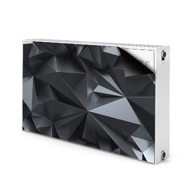 Decoratieve radiatormat Zwart 3d-patroon