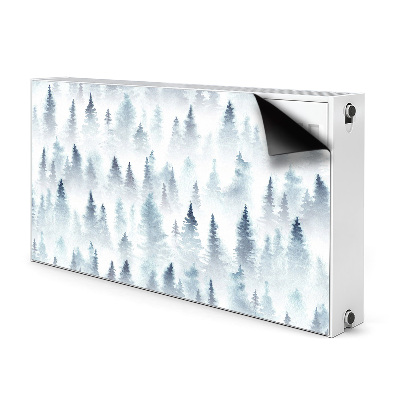 Magnetische mat voor de radiator Mistig bos