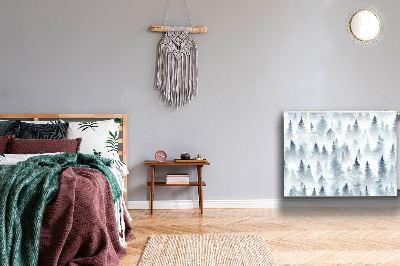 Magnetische mat voor de radiator Mistig bos