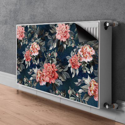 Decoratieve radiatormat Rode pioenen