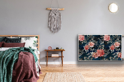 Decoratieve radiatormat Rode pioenen