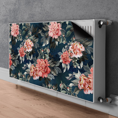 Decoratieve radiatormat Rode pioenen