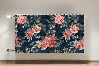 Decoratieve radiatormat Rode pioenen