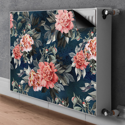 Decoratieve radiatormat Rode pioenen
