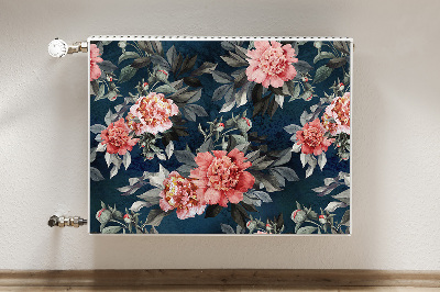 Decoratieve radiatormat Rode pioenen