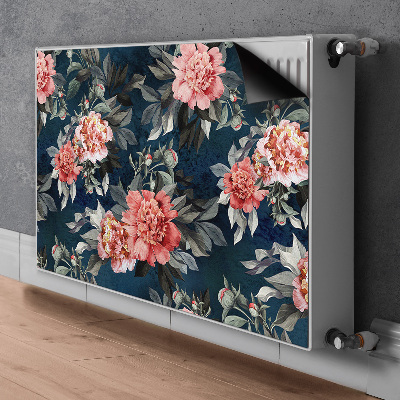 Decoratieve radiatormat Rode pioenen
