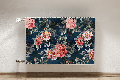 Decoratieve radiatormat Rode pioenen