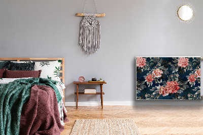 Decoratieve radiatormat Rode pioenen