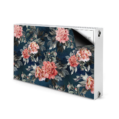 Decoratieve radiatormat Rode pioenen