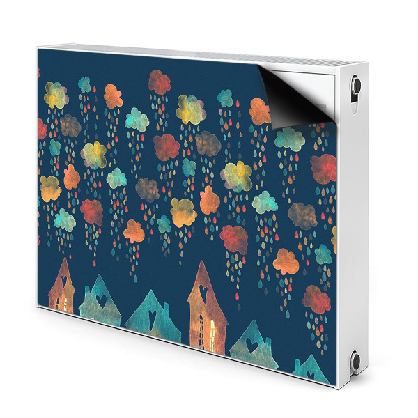 Magnetische bedrukte mat Kleurrijke huizen